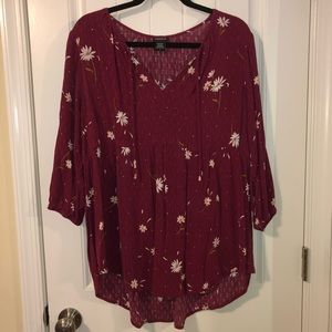 Breezy flower blouse